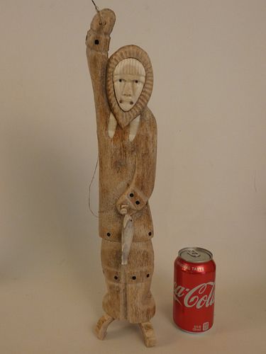 INUIT BONE FISHERMANOld Inuit