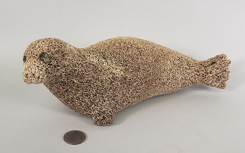 INUIT CARVED ANTIQUE WHALEBONE