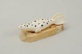 INUIT CARVED & BALEEN INLAID M