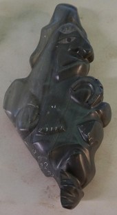INUIT CARVED HARDSTONE FIGURAL