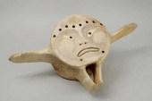 INUIT CARVED & INLAID WHALEBON