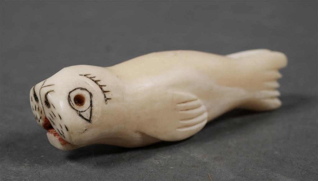 INUIT CARVED IVORY SEAL