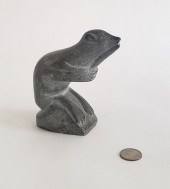 INUIT CARVED SOAPSTONE OTTER S