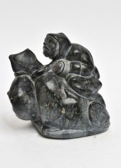 INUIT CARVED SOAPSTONE "SAKARA