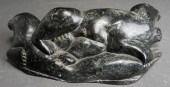 INUIT CARVED SOAPSTONE SCULPTU