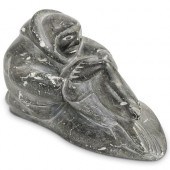 INUIT CARVED STONE SCULPTUREDE