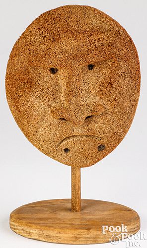 INUIT CARVED WHALEBONE MASKInuit