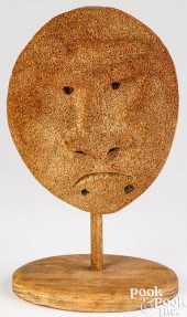 INUIT CARVED WHALEBONE MASKInu