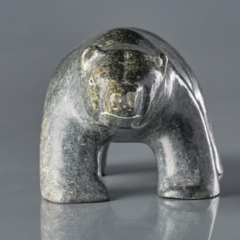 INUIT CARVING OF A POLAR