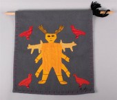 INUIT EMBROIDERED FELT WALL HA