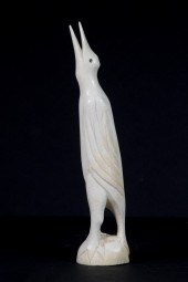 INUIT ESKIMO CARVING Crying Bi