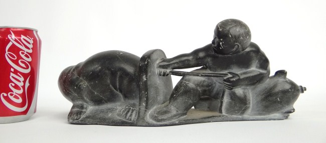 Inuit Eskimo Stone Sculpture man