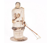 INUIT FISHERMAN<br>Whale bone