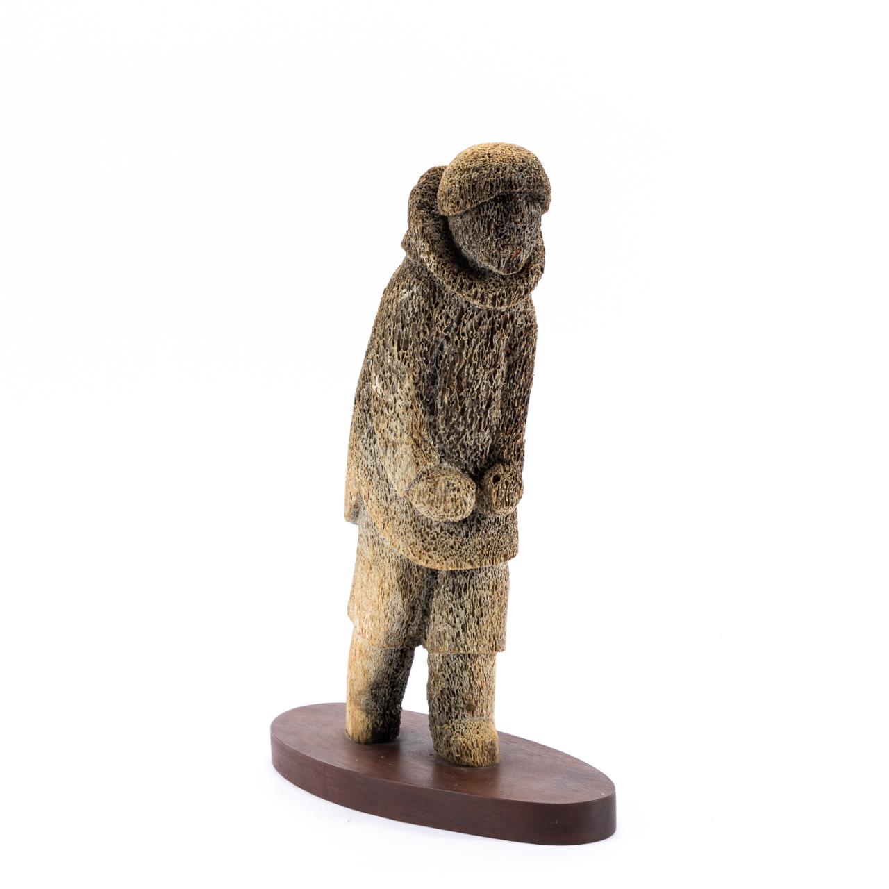 INUIT FOSSILIZED WHALE BONE FIGURAL