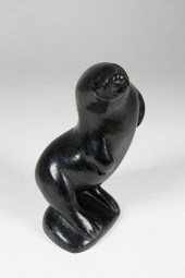 INUIT HAND CARVED SOAPSTONE MO