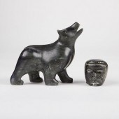 INUIT HEAD & ZOOMORPHIC BEAR S