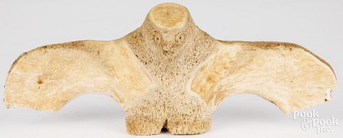 INUIT INDIAN CARVED WHALEBONE