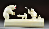 Inuit Ivory Carving of Figures