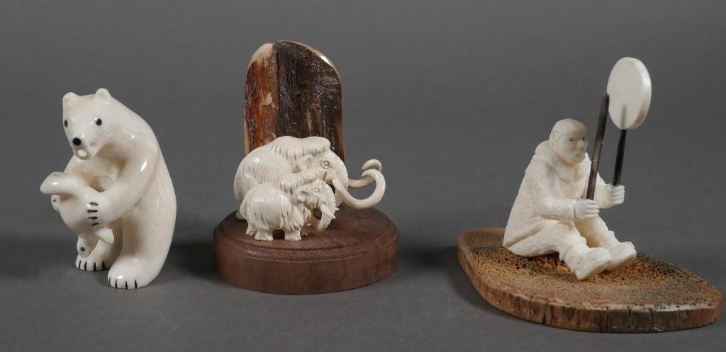 INUIT IVORY CARVINGS THOMAS