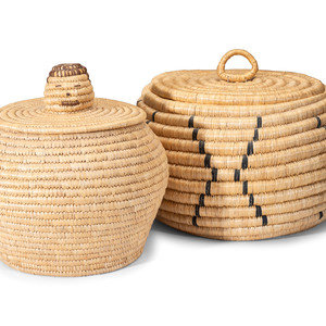 Inuit Lidded Storage Baskets lot of