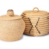 Inuit Lidded Storage Baskets