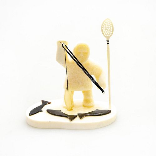 INUIT NATURAL BALEEN FIGURINE