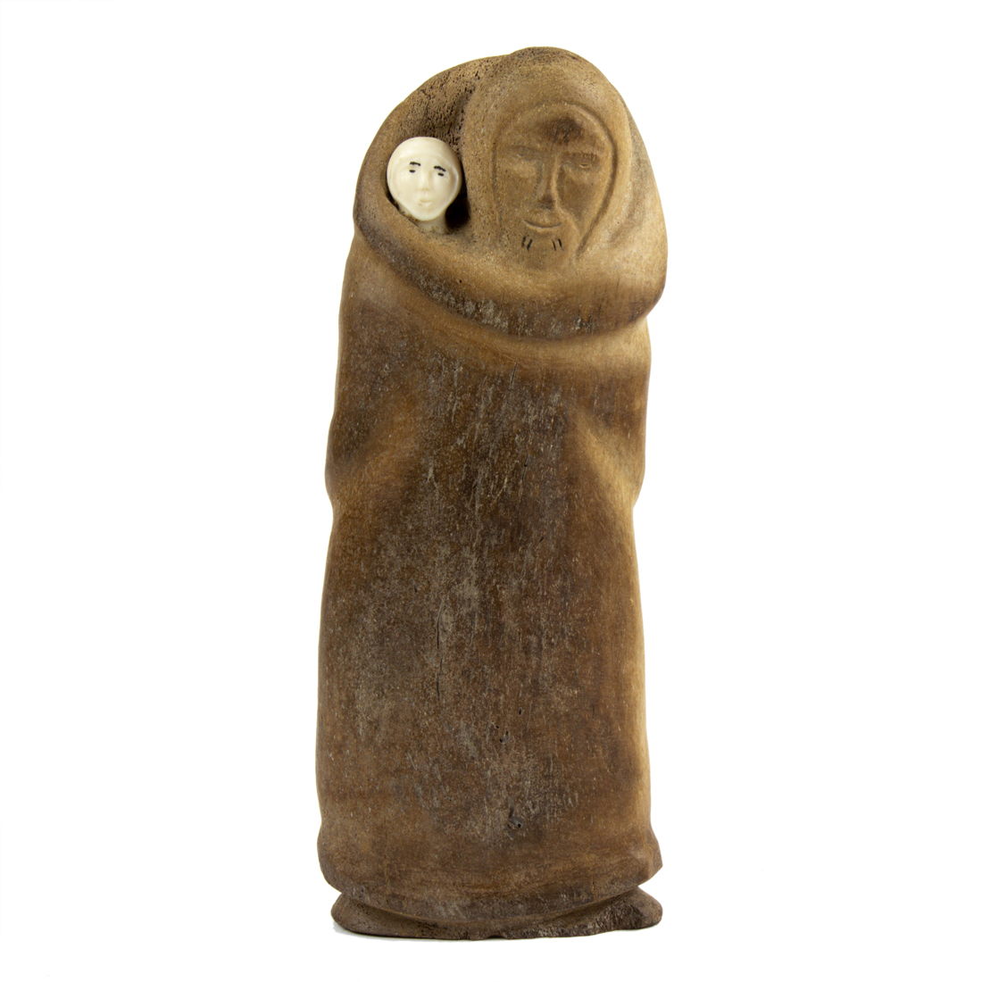 INUIT OOSIK WHALE BONE FIGURE OF