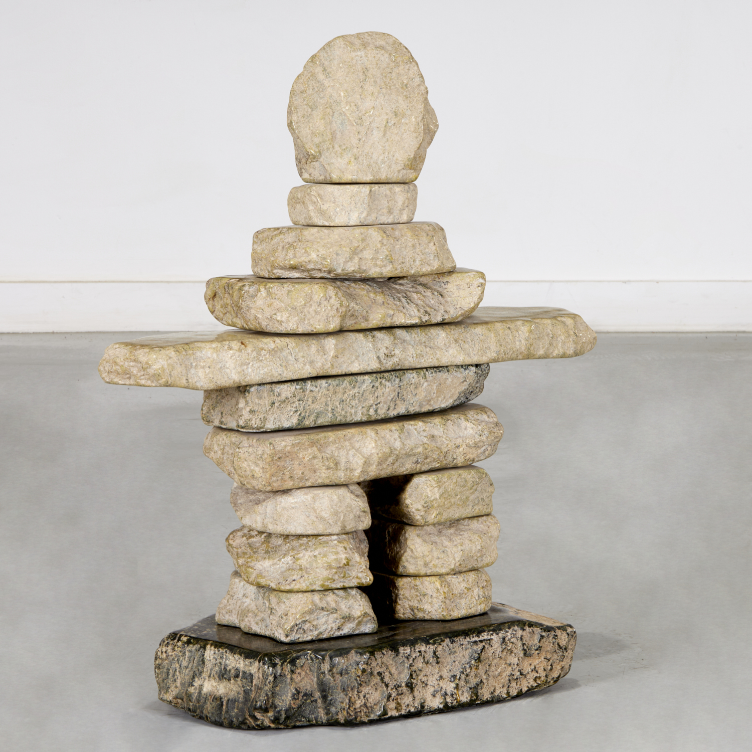 INUIT PEOPLES, LARGE STONE
