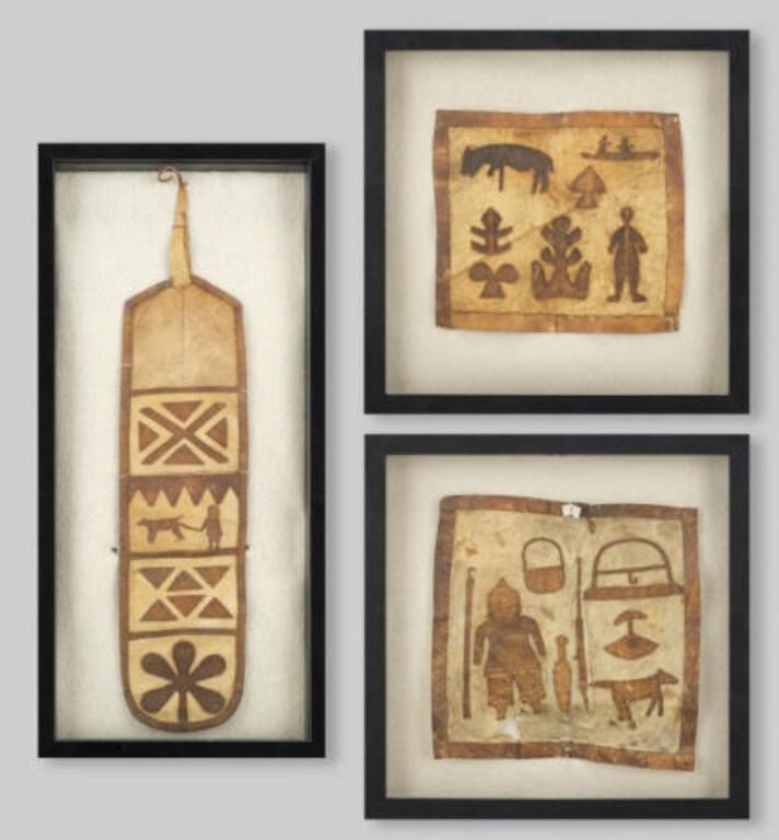 INUIT PICTOGRAPHSA lot of three