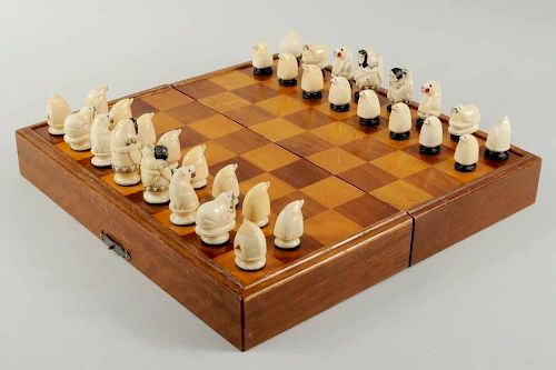 INUIT SCRIMSHAW MARINE IVORY
