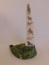 INUIT SCRIMSHAW SIGNED DAVIDEE