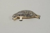 INUIT SCRIMSHAW WALRUS IVORY L