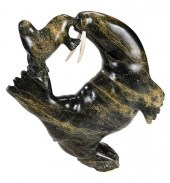 INUIT SCULPTURE OF MOTHER AND