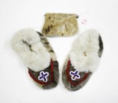 INUIT SEAL FUR MOCCASINS AND P