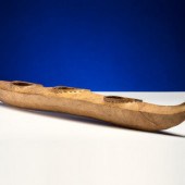 Inuit Sealskin Model Umiak, Th