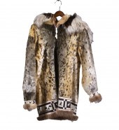 INUIT SEALSKIN PARKA WITH WOLV