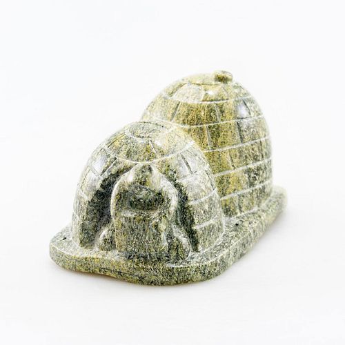 INUIT SERPENTINITE STONE SCULPTURE,