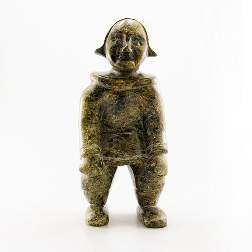 INUIT SERPENTINITE STONE SCULPTURE,