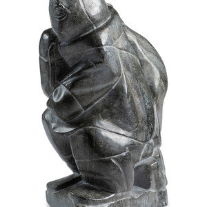 Inuit Soapstone Carving of Hunter