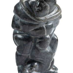 Inuit Soapstone Carving of Hunter