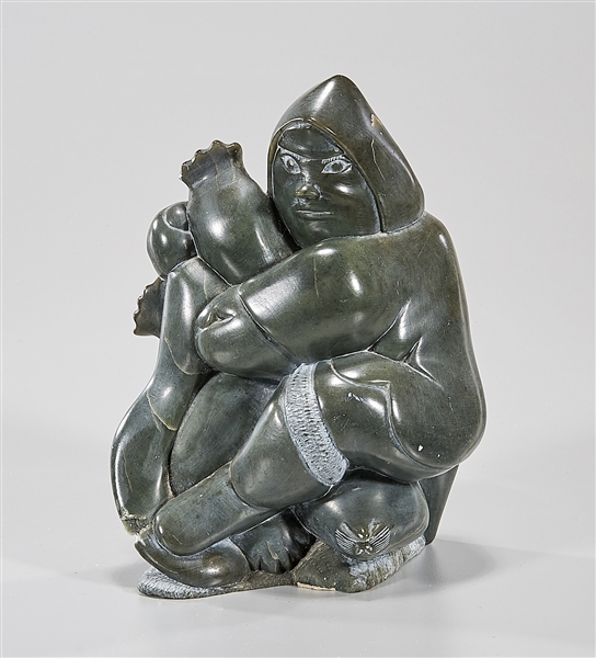 Inuit stone figural carving;
