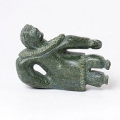 INUIT STONE SCULPTURE, MAN LYI