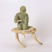 INUIT STONE SCULPTURE WITH ANT