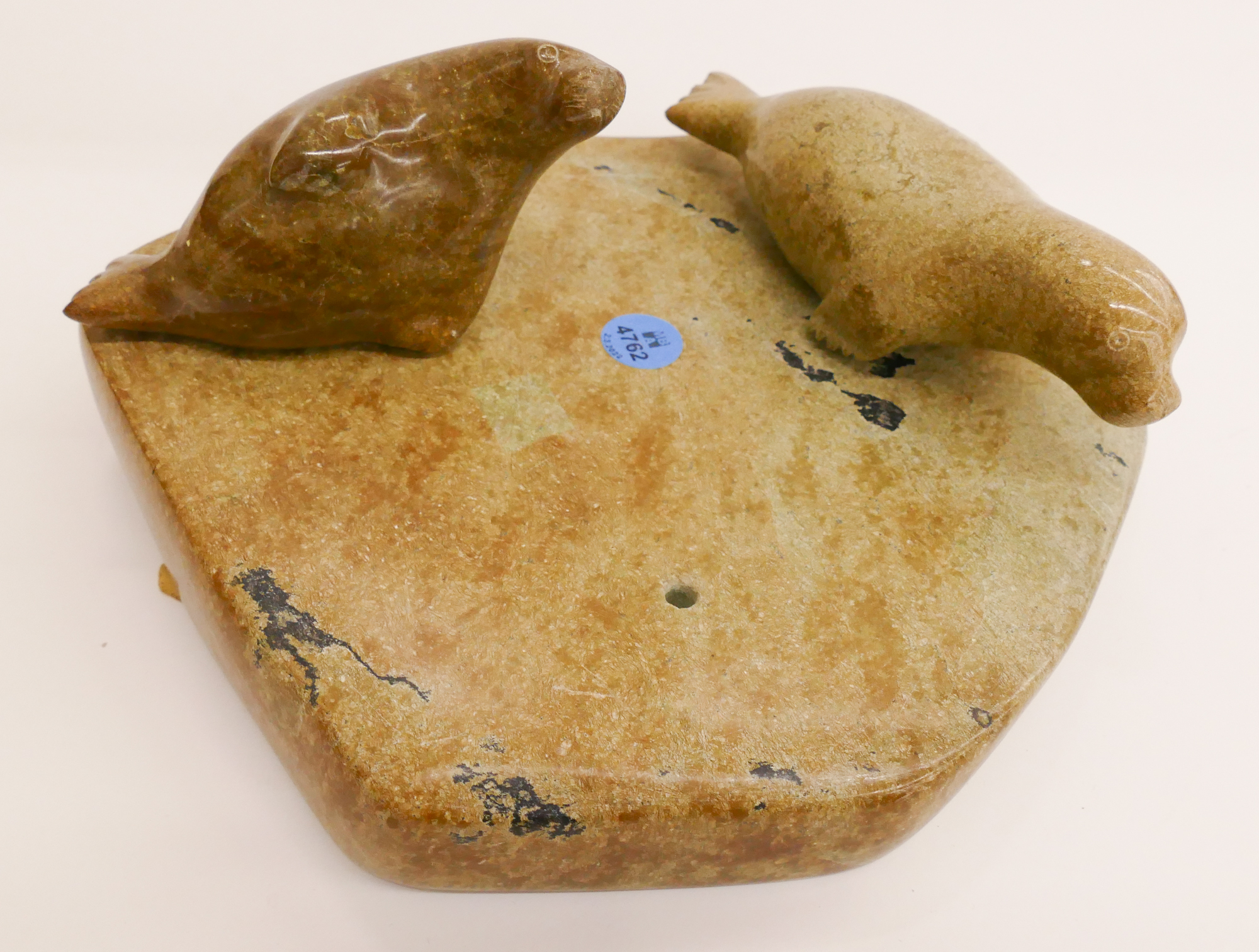 Inuit Timelak Soapstone Double Seal