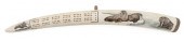 INUIT WALRUS TUSK CRIBBAGE BOA