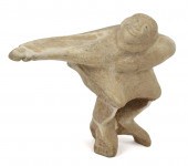 INUIT WHALE BONE CARVING, FIGU