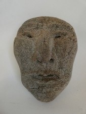 INUIT WHALE BONE MASKInuit car