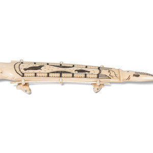 Iñupiat Carved Cribbage Board
