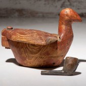 Iñupiat Carved Wood Container