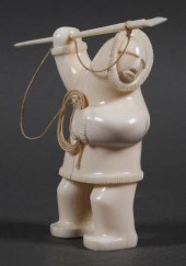 INUPIAT ESKIMO WALRUS TUSK CAR